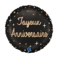 6 décorations pailletées en bois à parsemer pour anniversaire - Argent - Âge au choix