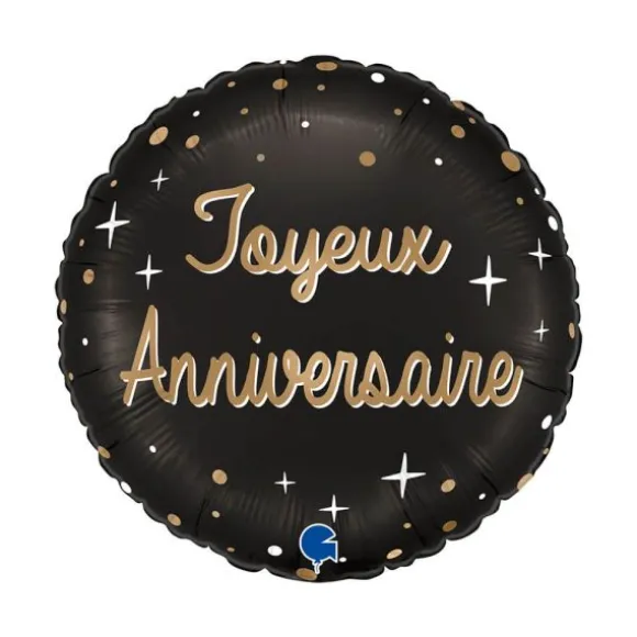 6 décorations pailletées en bois à parsemer pour anniversaire - Argent - Âge au choix
