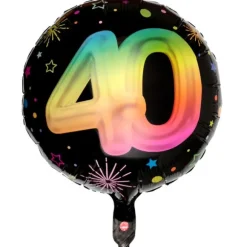 6 décorations pailletées en bois à parsemer pour anniversaire - Argent - Âge au choix