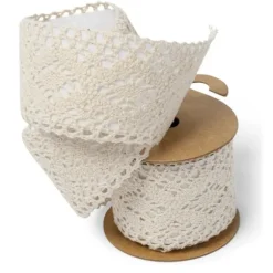 Dentelle Adhésive 5 cm x 2 m Ivoire