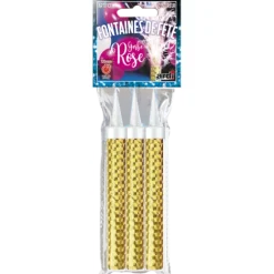 3 fontaines de fête pour Gender Reveal - 50 secondes - Couleur au choix