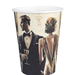 10 gobelets en carton - 27 cl - Collection Gatsby