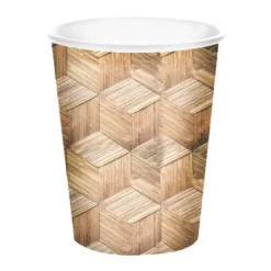 10 Gobelets en carton - Marqueterie - 25 cl