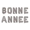 Guirlande de ballons métallisés en mylar - Bonne Année - Couleur au choix