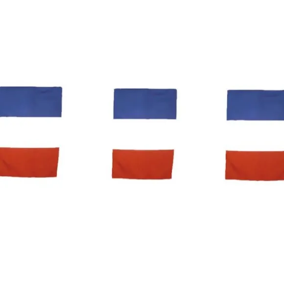 Guirlande de 10 drapeaux tricolores français