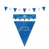 Guirlande de 9 fanions "Joyeux Anniversaire" - 6 m - Couleur au choix