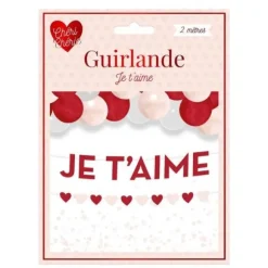 Guirlande de lettres - Je t'aime - Saint-Valentin - Collection Chéri Chérie