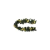 Guirlande de sapin à nœuds et boules dorés - 2 m