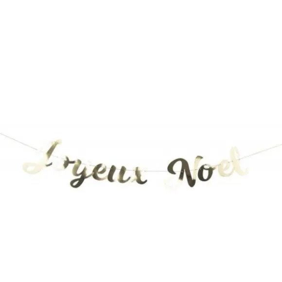 Guirlande Joyeux Noël – Or – 1M40
