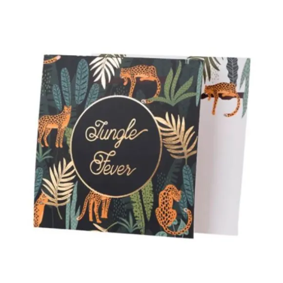 8 Invitations Léopards - Jungle Fever