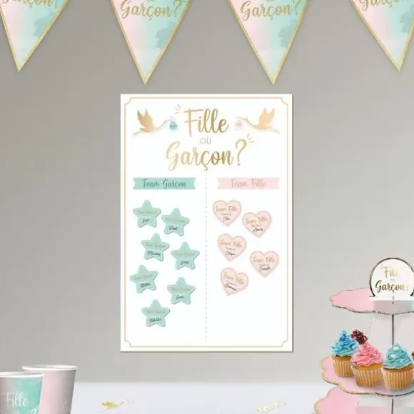 Jeu Team Garçon / Team Fille - Collection Gender Reveal