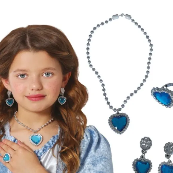 Kit de bijoux de Princesse en forme de cœur pour enfant