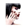Kit de 12 Faux Ongles pour Halloween - Noir Sanglant
