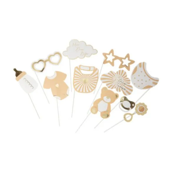Kit Photobooth - 11 Pièces - Collection Baby Nude