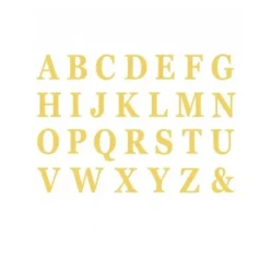 48 Lettres en carton avec adhésif - Couleur au choix