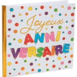 Livre d'Or - Anniversaire Ballons Multicolores