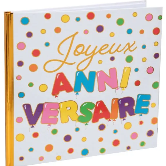 Livre d'Or - Anniversaire Ballons Multicolores