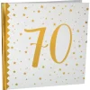 Livre d'Or Anniversaire - Blanc et Or - 70 ans