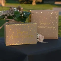 Livre d'Or " Joyeux Anniversaire " - Couleur Kraft