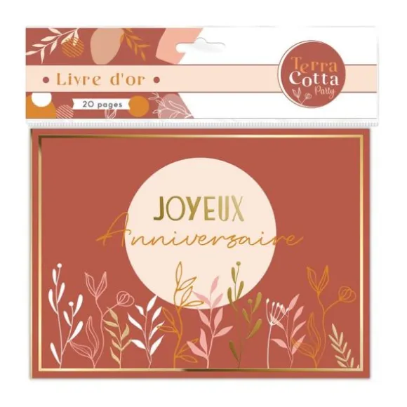 Livre d'Or - Joyeux Anniversaire - Collection Terracotta