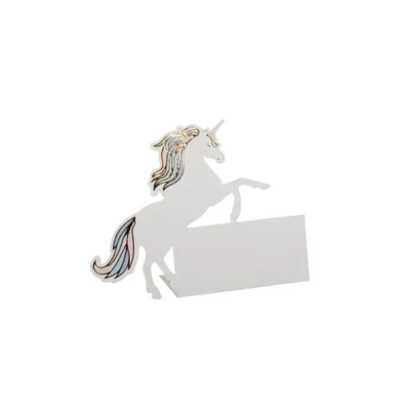 8 Marque-Places - Collection Licorne Pastel