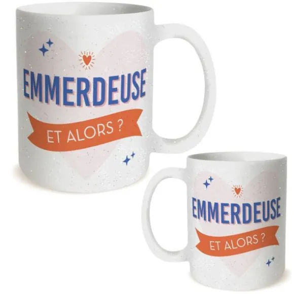 Mug Anniversaire à paillettes pour femme - Âge au choix
