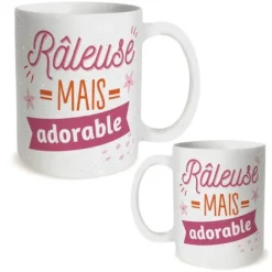 Mug Anniversaire à paillettes pour femme - Âge au choix