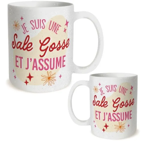 Mug Anniversaire à paillettes pour femme - Âge au choix