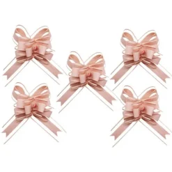 5 nœuds à tirer avec organza - Couleur au choix
