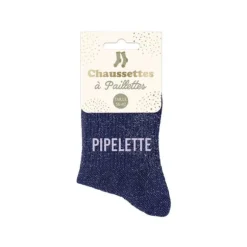 Paire de chaussettes à paillettes pour femme - Modèle au choix