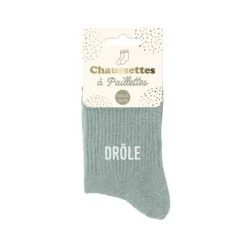 Paire de chaussettes à paillettes pour femme - Modèle au choix