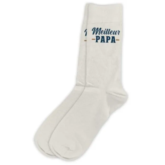 Paire de chaussettes pour homme "Meilleur Papa" - Collection Papa Parfait
