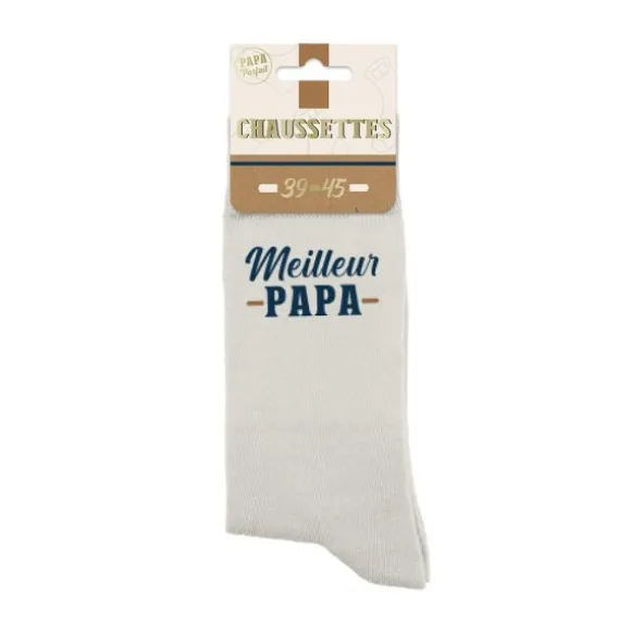 Paire de chaussettes pour homme "Meilleur Papa" - Collection Papa Parfait