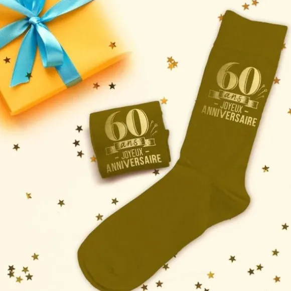 Paire de chaussettes pour homme pour anniversaire - Âge au choix