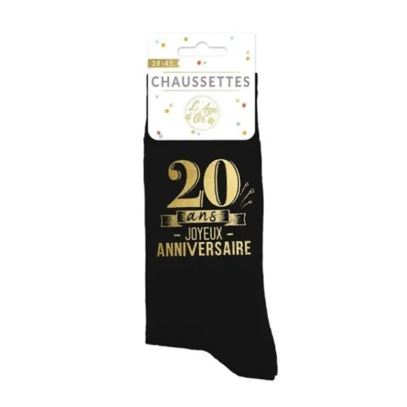 Paire de chaussettes pour homme pour anniversaire - Âge au choix
