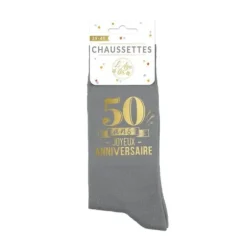 Paire de chaussettes pour homme pour anniversaire - Âge au choix