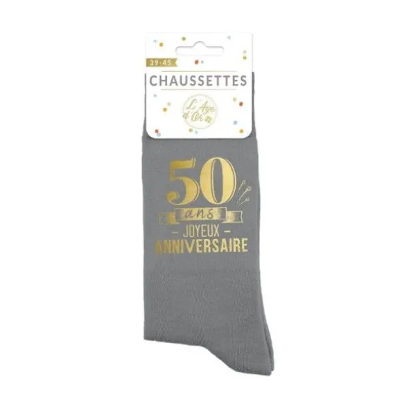 Paire de chaussettes pour homme pour anniversaire - Âge au choix