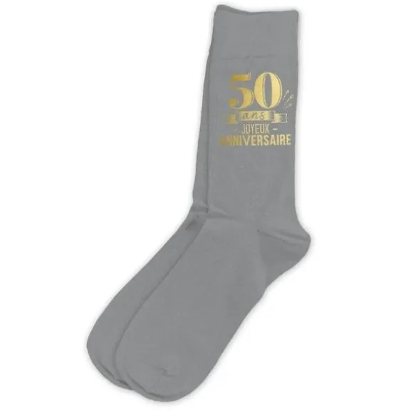 Paire de chaussettes pour homme pour anniversaire - Âge au choix