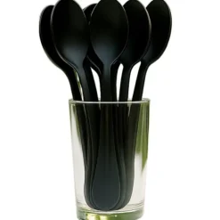 10 petites cuillères réutilisables en plastique - 13 cm - Couleur au choix
