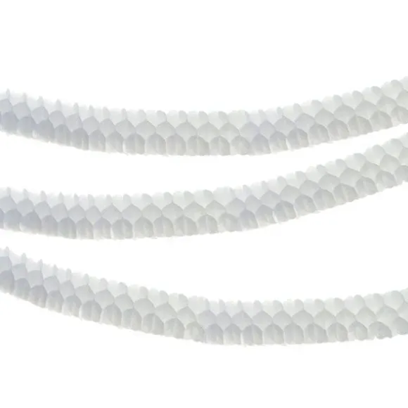 Petites Guirlandes en Papier "Boa" Blanc