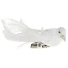 4 Petits oiseaux sur pince - Blanc