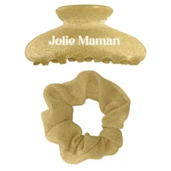 Pince à cheveux et chouchou à paillettes - Collection Maman d'Amour