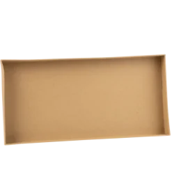 Plateau rectangulaire en carton kraft - 40 x 20 x 4 cm