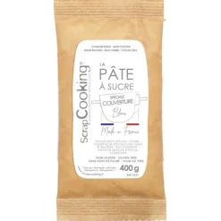 Pâte à sucre pour couverture et décorations de gâteaux - 400 grammes - Couleur au choix