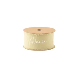 Ruban effiloché en mousseline de soie - Couleur au choix