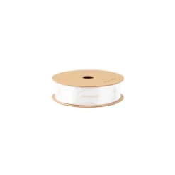 Ruban en Satin " Communion " - Blanc et Or