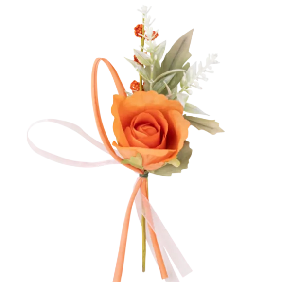 Ruban traditionnel en satin avec liseré doré - 1 cm x 5 m - Couleur Rose