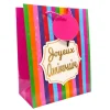 Sac cadeau en papier - Joyeux Anniversaire Pop - Taille S