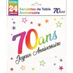 Sachet de 6 ballons Métallisés Argent - Joyeux Anniversaire