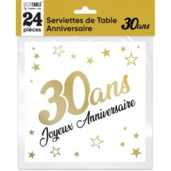 Sachet de 6 ballons Métallisés Argent - Joyeux Anniversaire